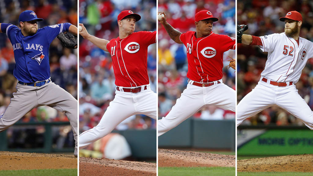 Drew Storen, Michael Lorenzen, Raisel Iglesias and Tony Cingrani will split closing duties. (AP)