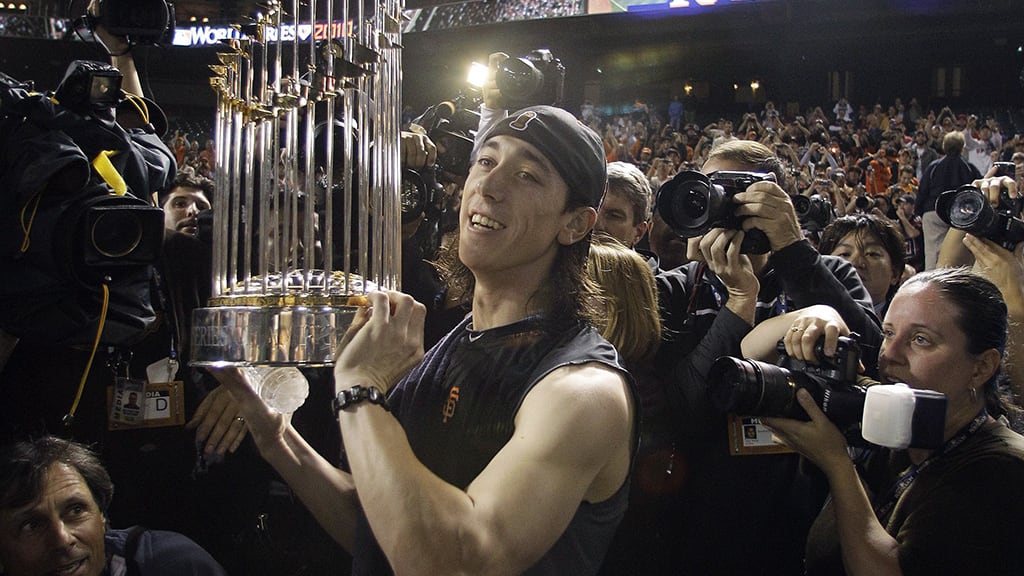 Tim Lincecum's Champagne Money Shot, by Alex B., Ride The Pine