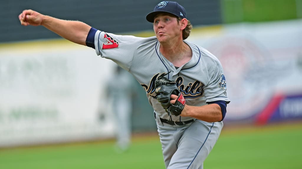Adam Miller throws a pitch for Double-A Mobile during the 2015 season. (Brian McLeod/MiLB.com)