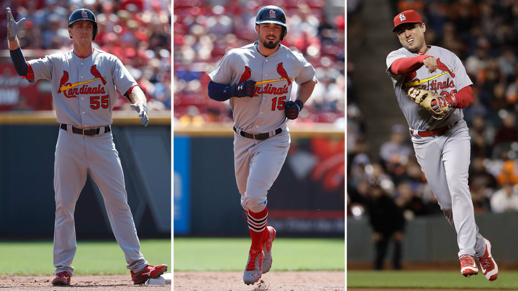 Stephen Piscotty, Randal Grichuk and Aledmys Diaz will participate in the Cardinals Caravan. (AP)
