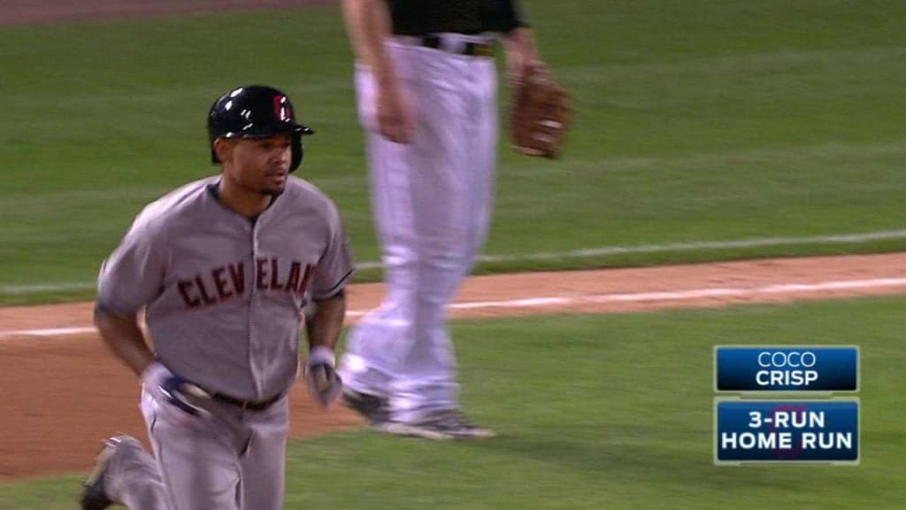 Coco Crisp hits first home run with Indians