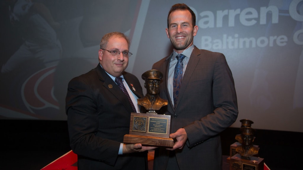 Darren O'Day: "To be associated with [Bob Feller] and win an award named in his honor with those virtues is a tremendous honor." (Orioles)