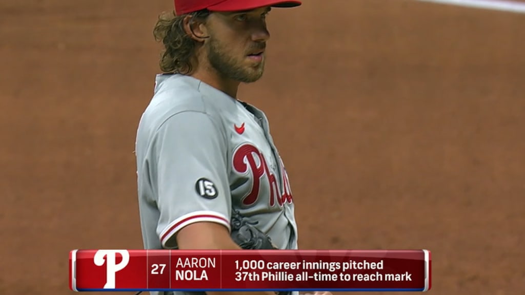 Ever reliable Phillies pitcher Aaron Nola hasn't missed a start