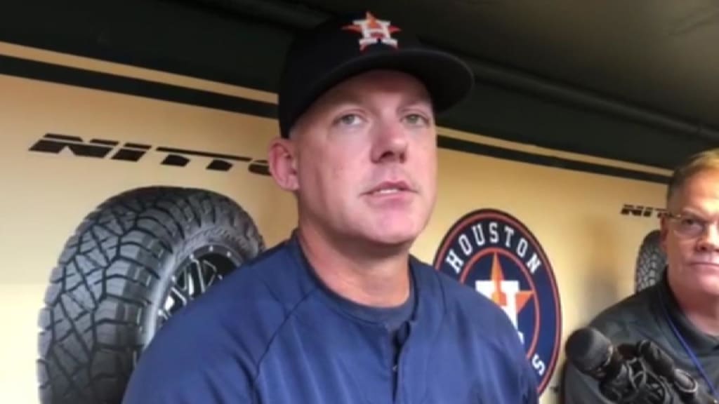 Hinch on Reddick's knee injury