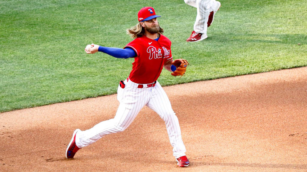 BRYCE HARPER DOES AN INNING AT THIRD IN PHILS DRILL!