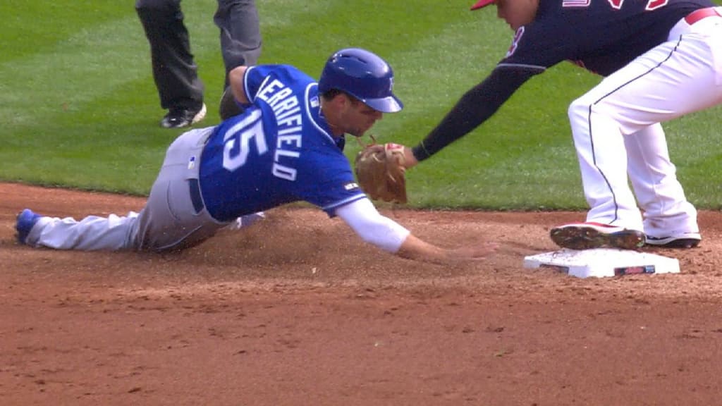 Merrifield swims to avoid tag
