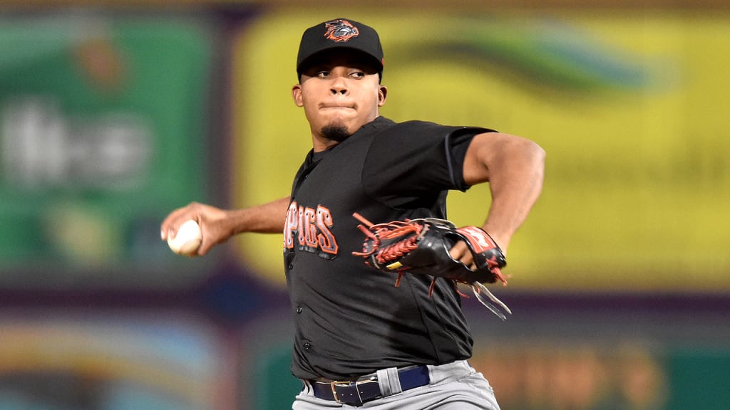 Edubray Ramos pitches for the Lehigh Valley IronPigs on May 20. (Ken Inness/MiLB.com)