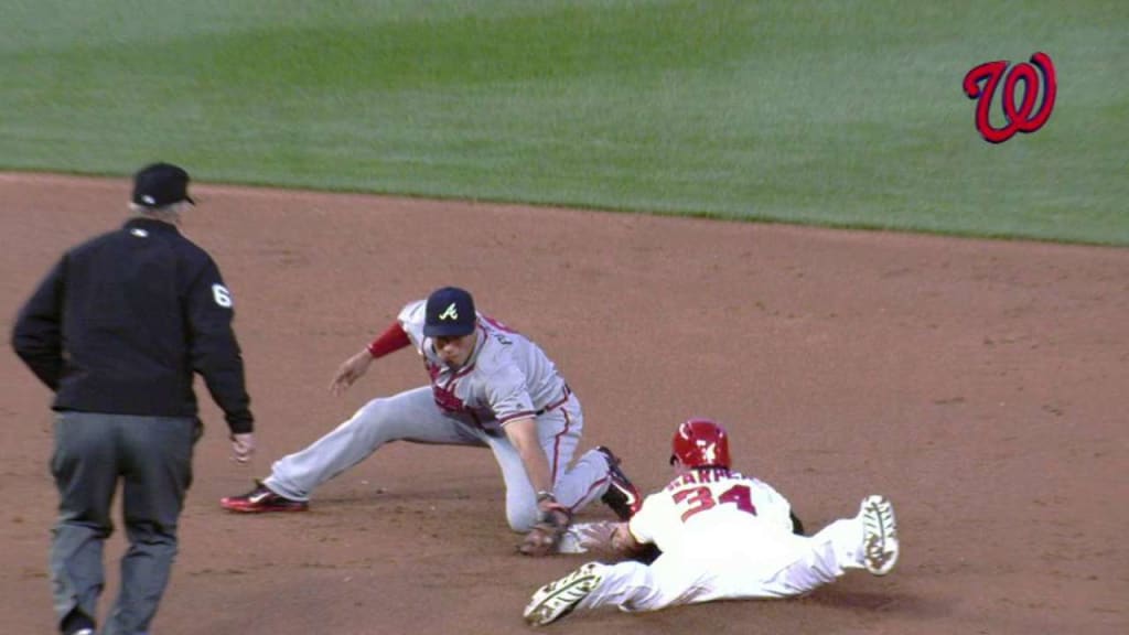 Bryce Harper works with Davey Lopes on steals