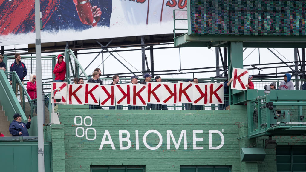 Who exactly are the folks behind the K signs at Fenway Park?
