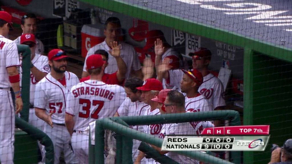 Strasburg exits, no-no intact