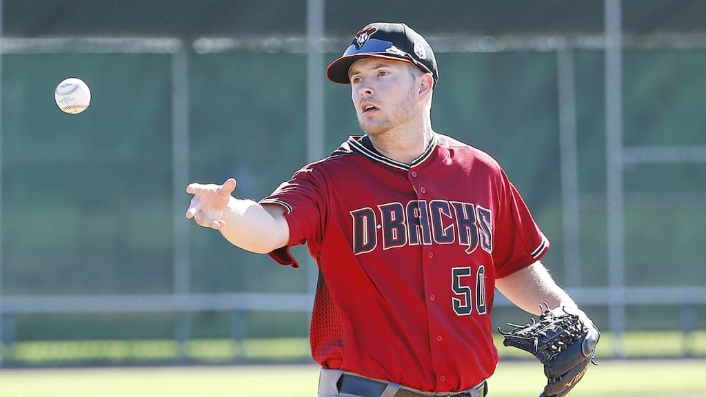 "Yeah, I want to make the team, but really I'm just happy to be here," Evan Marshall said. (AP)