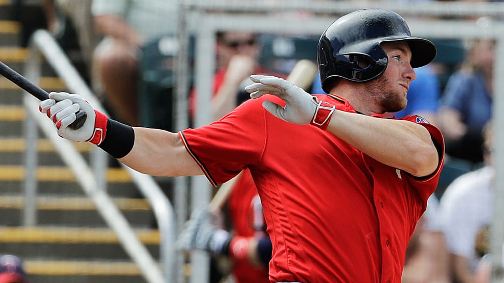 Robbie Grossman is in the mix to be the Twins' fourth outfielder. (AP)