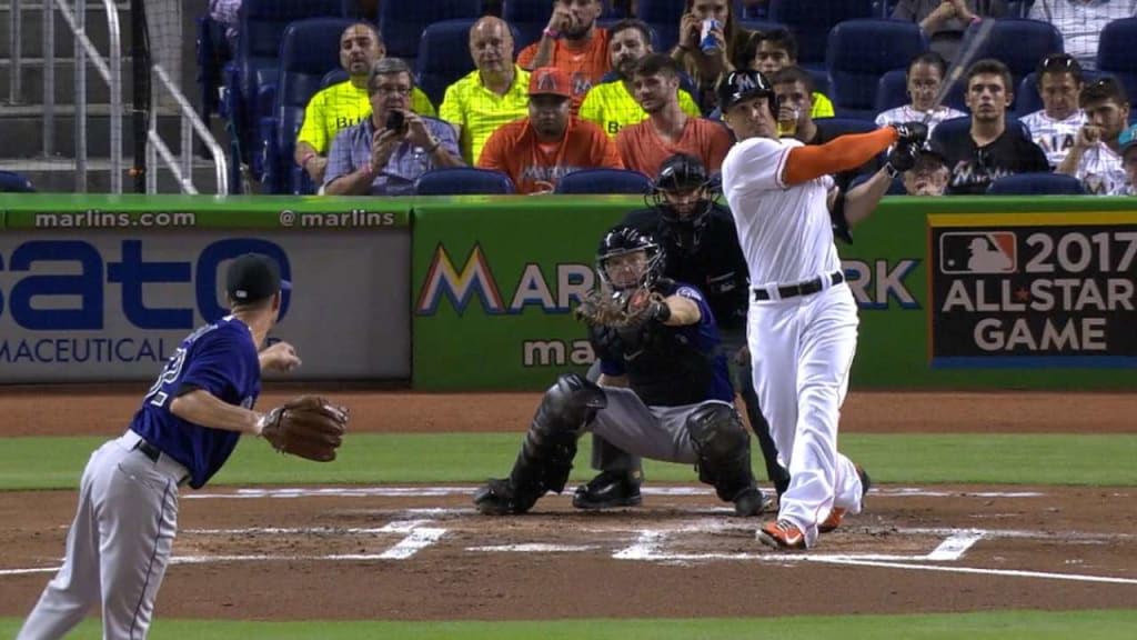 Marlins slugger Giancarlo Stanton destroys a tire with a sledgehammer in  workout video