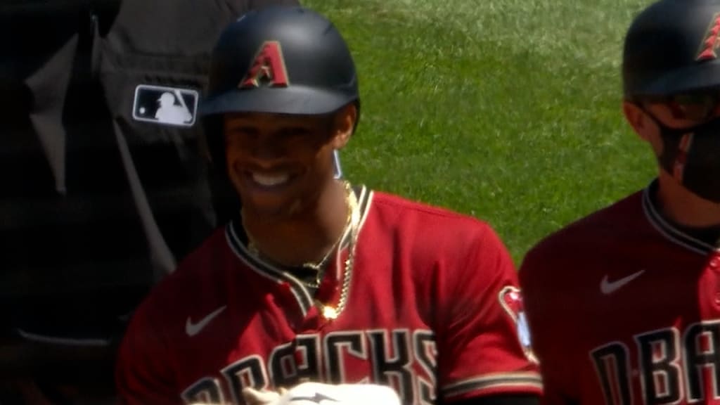 Heath's first hit with D-backs 