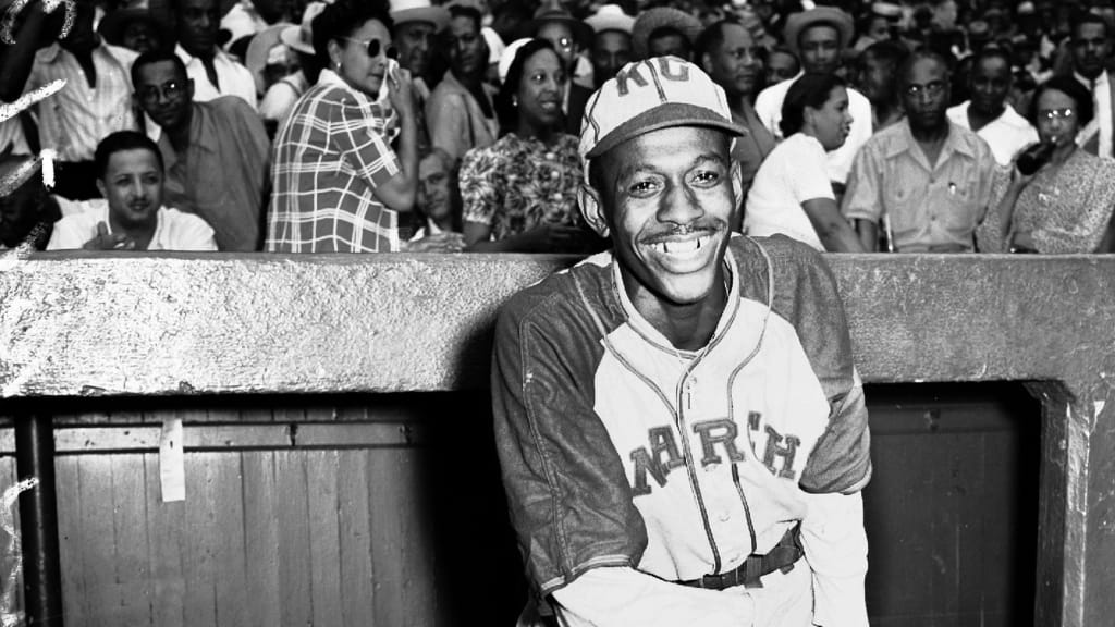 Untitled photo shows: Satchel Paige, in the Kansas City Monarchs