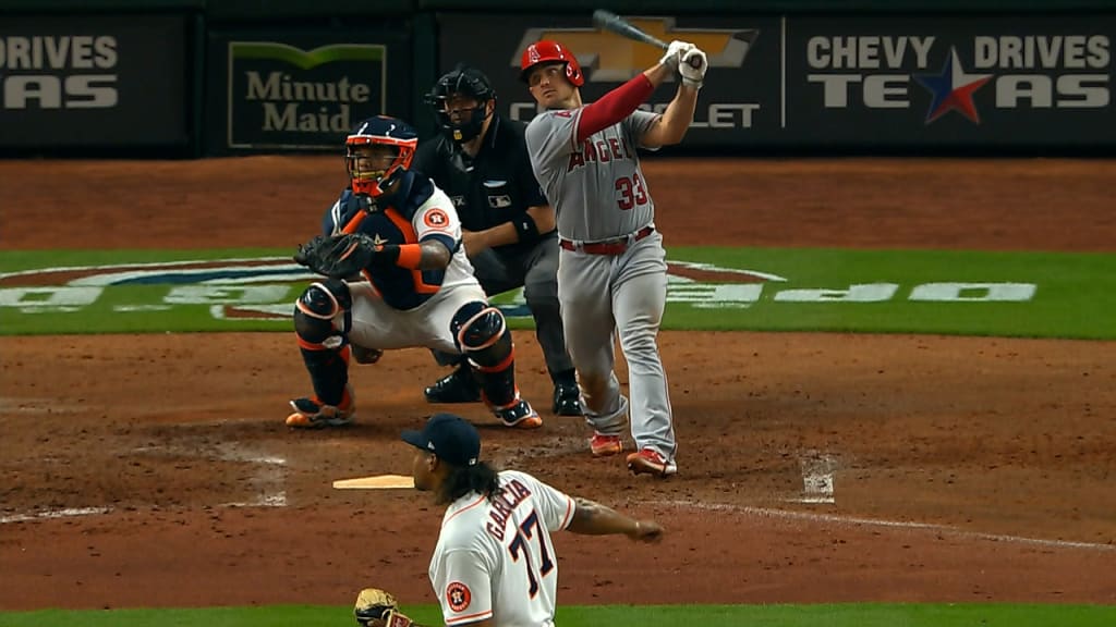 Houston Astros catcher Max Stassi, right, tags out Tampa Bay Rays