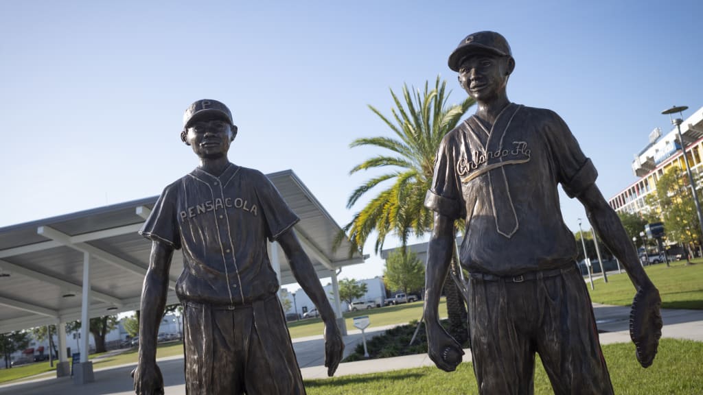 "The Barrier Breakers" monument at Lake Lorna Doone Park (Credit: Ted Haddock)