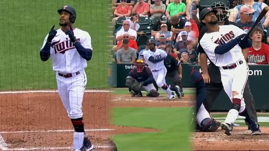 Byron Buxton's hyped reaction to Carlos Correa reuniting with Twins