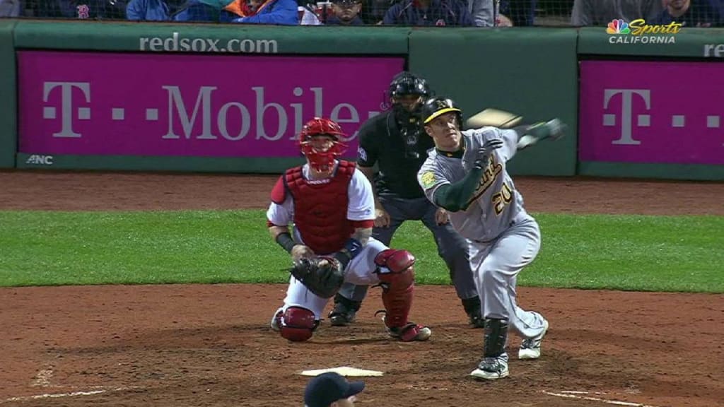 Stephen Piscotty gets hit in first at bat since his mother passed away