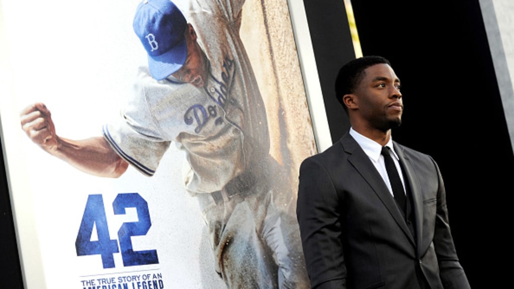 Chadwick Boseman Plays Jackie Robinson