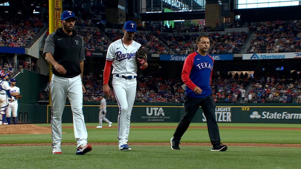 Rangers on Globe Life Field, Nick Solak and Dak Prescott exchange