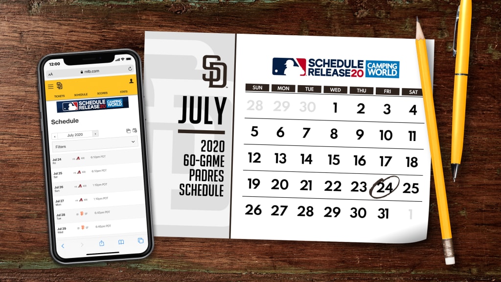 Printable 2020 San Diego Padres Schedule