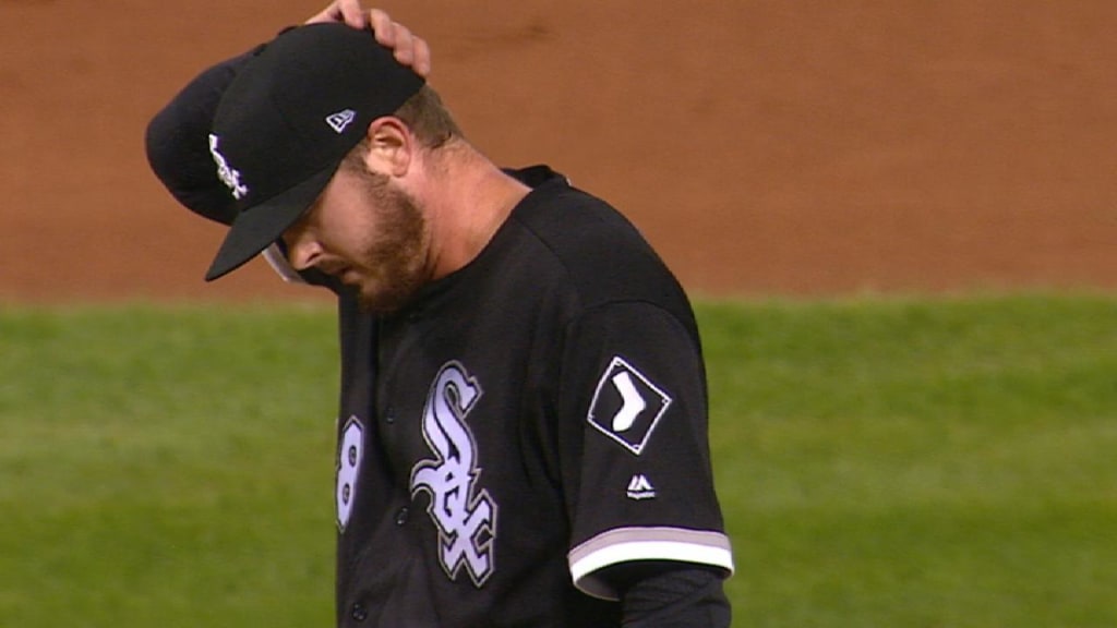 Chicago White Sox starting pitcher Dylan Covey delivers during the