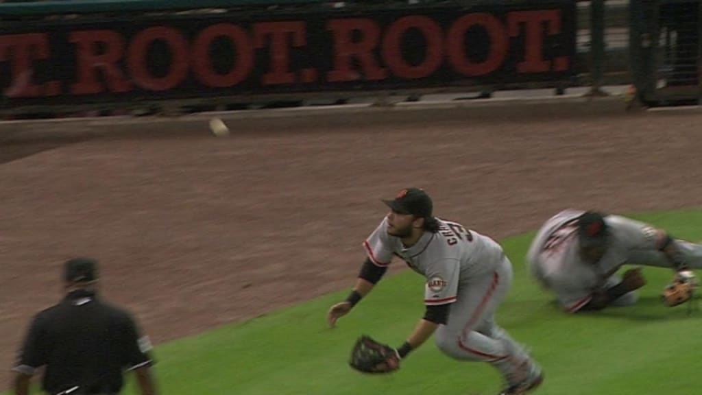 Video: Pablo Sandoval catches final out in foul territory, Giants win 2014  World Series - NBC Sports