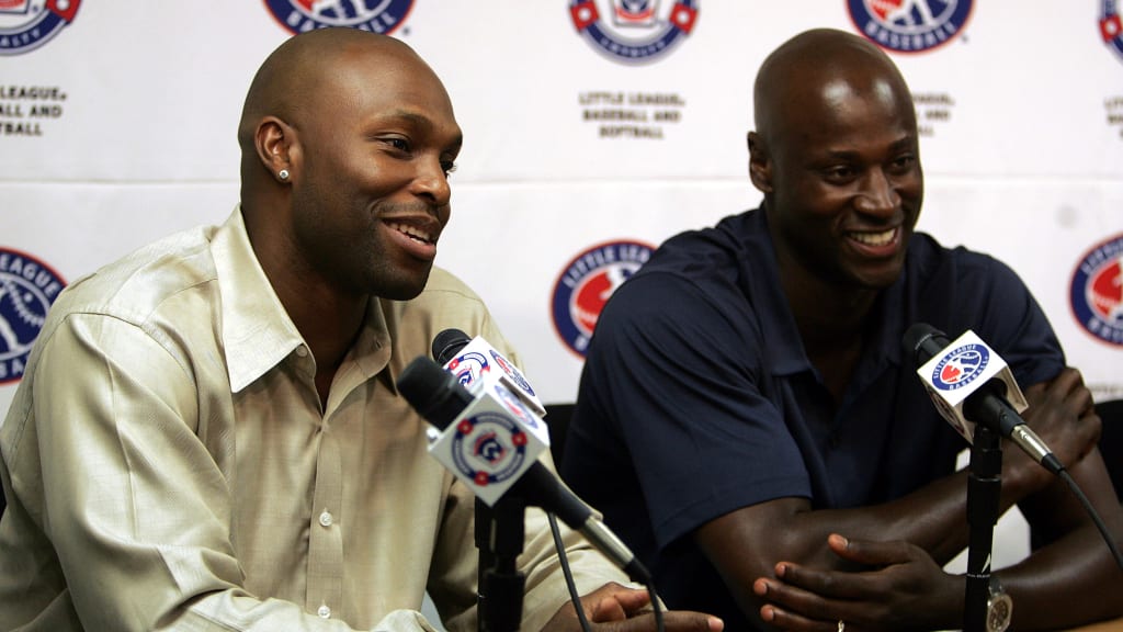 Torii Hunter (left) and LaTroy Hawkins are special assistants to the Twins' baseball operations department.