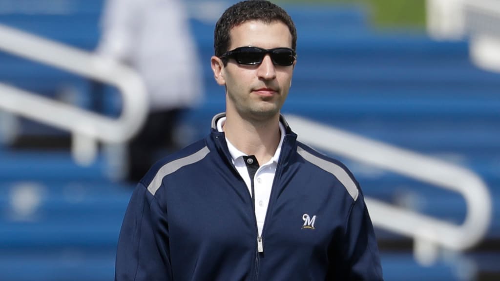 Brewers GM David Stearns acknowledges the club is struggling at the plate, but he doesn't want to make any rash trades. (AP)