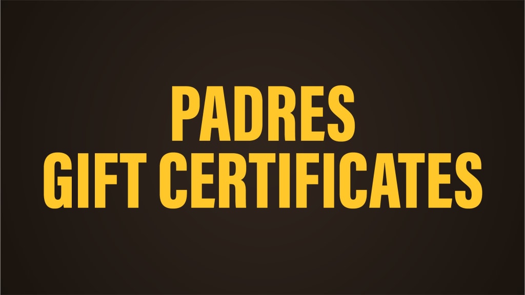 San Diego Padres Gift Cards from Fanatics, San Diego Padres Online Gift  Certificates