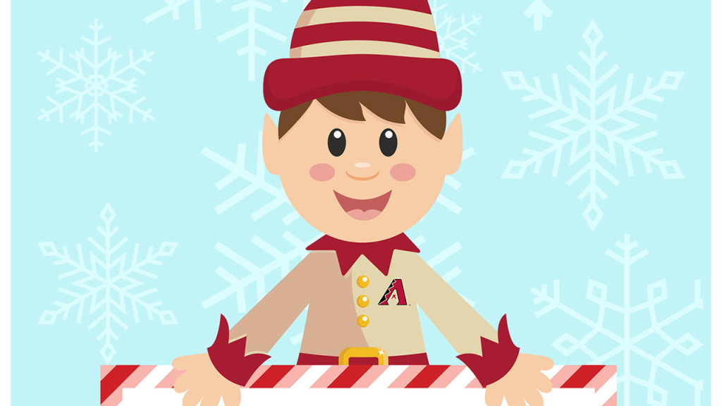 Each "You've Been Elfed" email features a cartoon elf dressed in D-backs attire. (D-backs)