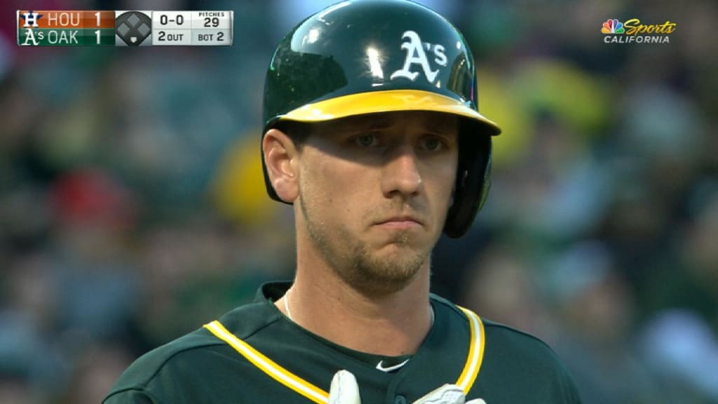 Stephen Piscotty gets hit in first at bat since his mother passed away