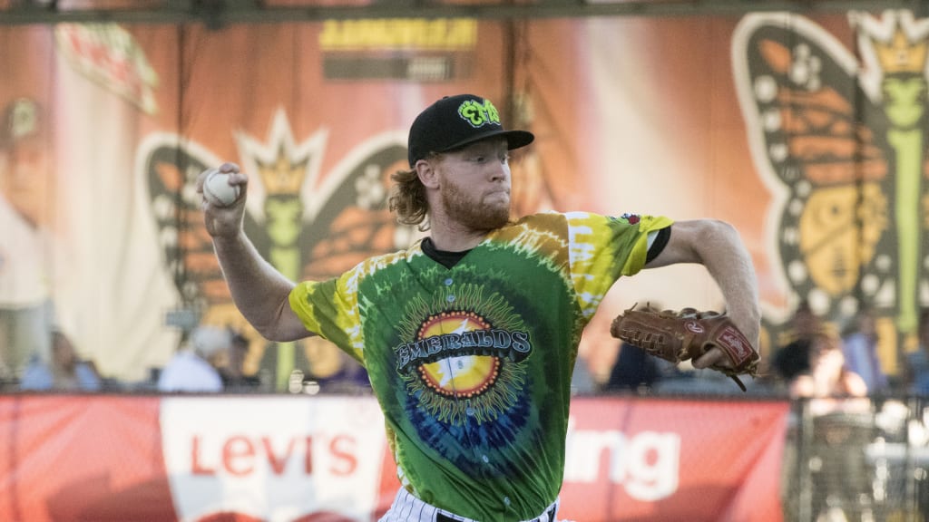 Stephen Ridings with the Eugene Emeralds in 2018.