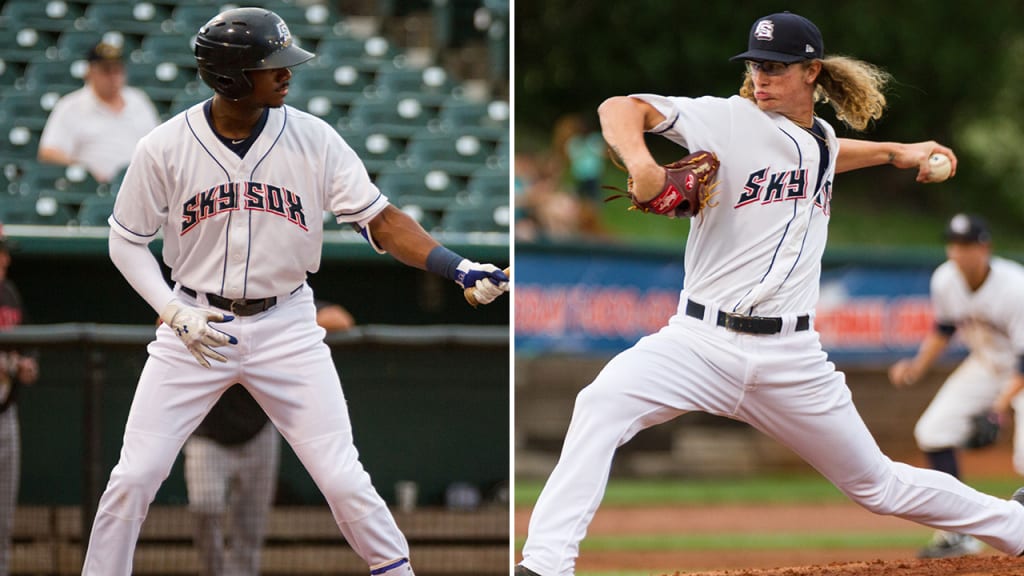 Top prospects Lewis Brinson (left) and Josh Hader were protected from the Rule 5 Draft. (MiLB)