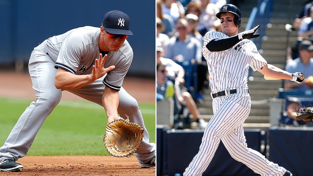 Greg Bird and Tyler Austin are candidates to take over for Mark Teixeira, who will retire after this season. (Getty)