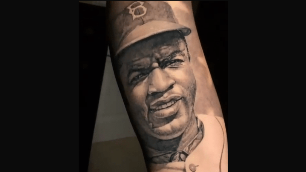 Lonzo Ball got a Jackie Robinson tattoo