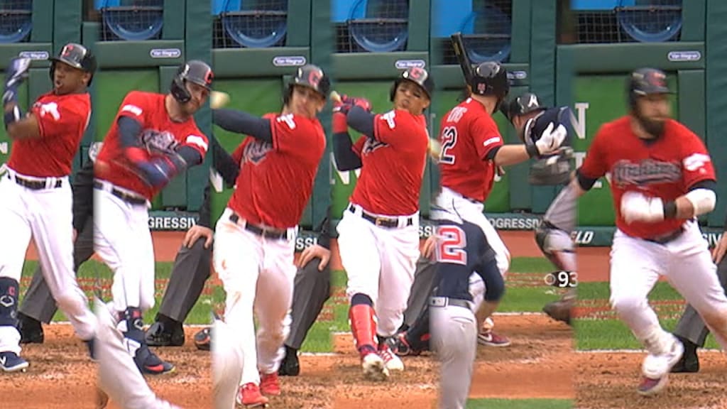 Indians' 6-run 5th inning