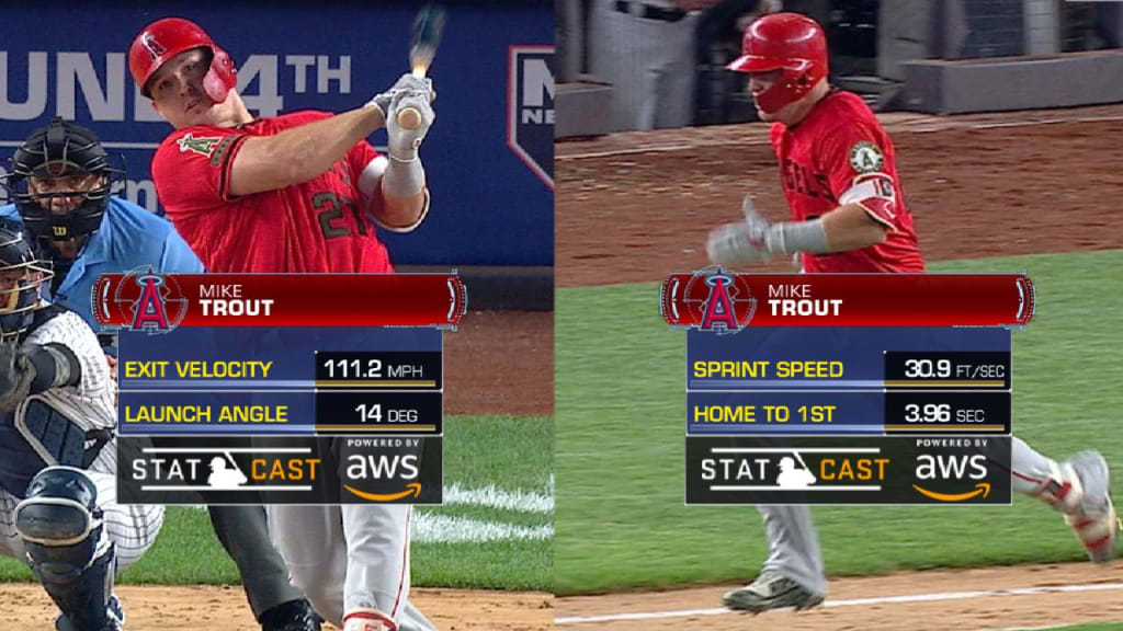 Mike Trout extends home-run streak, moves to verge of MLB record