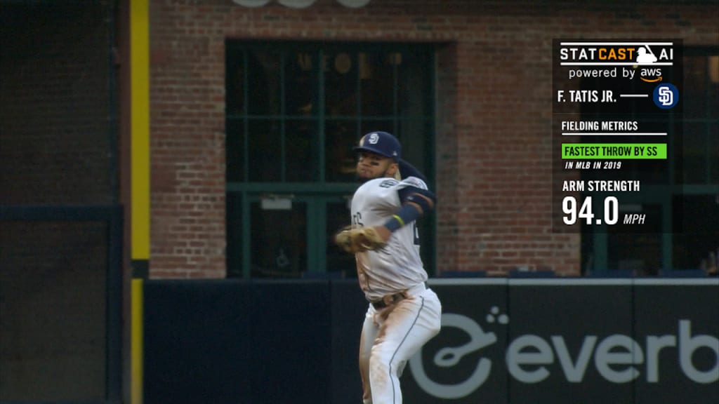 Statcast: Tatis' 94-mph throw