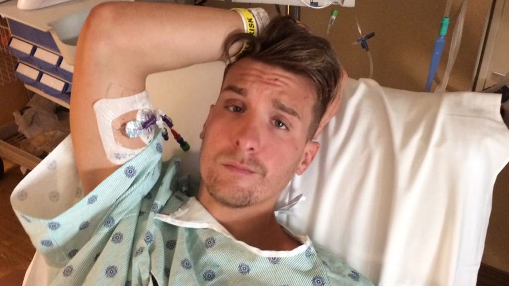 Two weeks have passed since a severely dehydrated Matt Marksberry was placed in a medically induced coma. (Courtesy Marksberry Family)