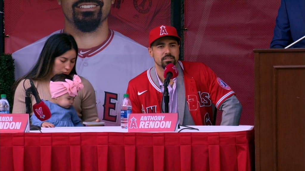 Anthony Rendon of the Los Angeles Angels with his wife Amanda Rendon  News Photo - Getty Images