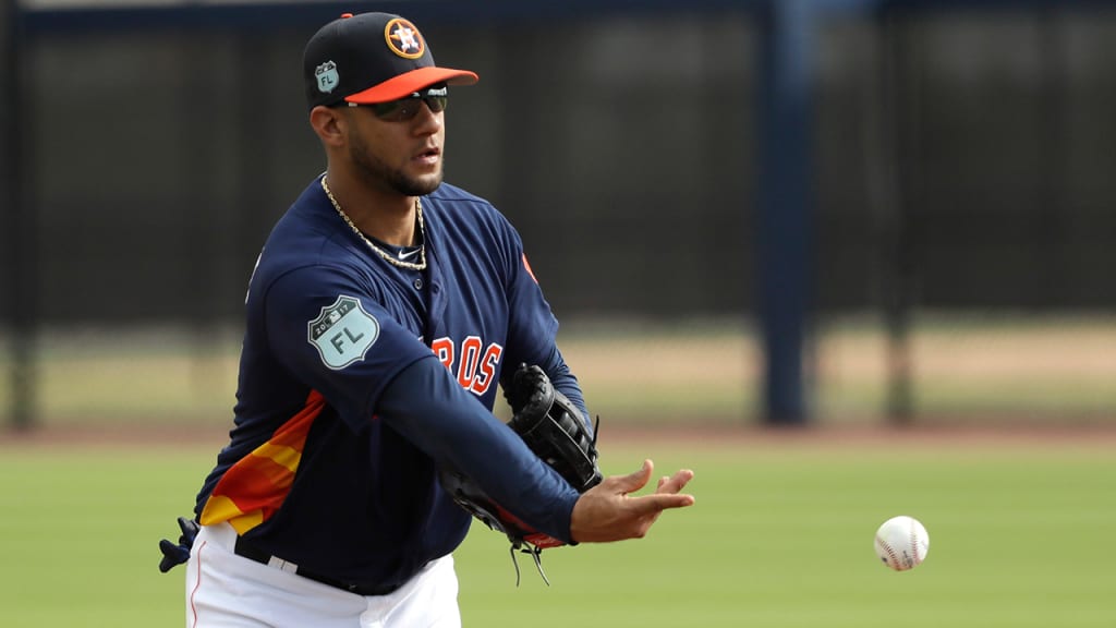 The Astros see a future for Yulieski Gurriel, who played third base in Cuba, at first base. (AP)