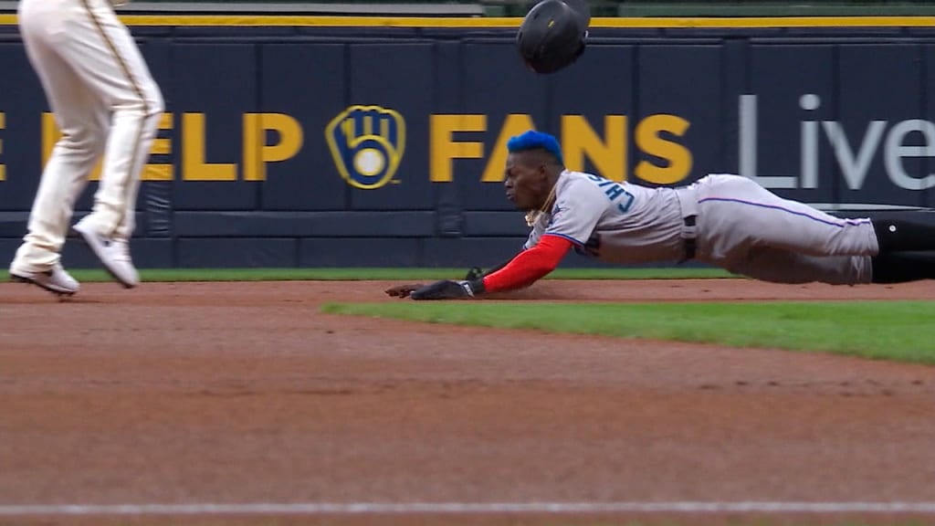 Chisholm singles, steals second
