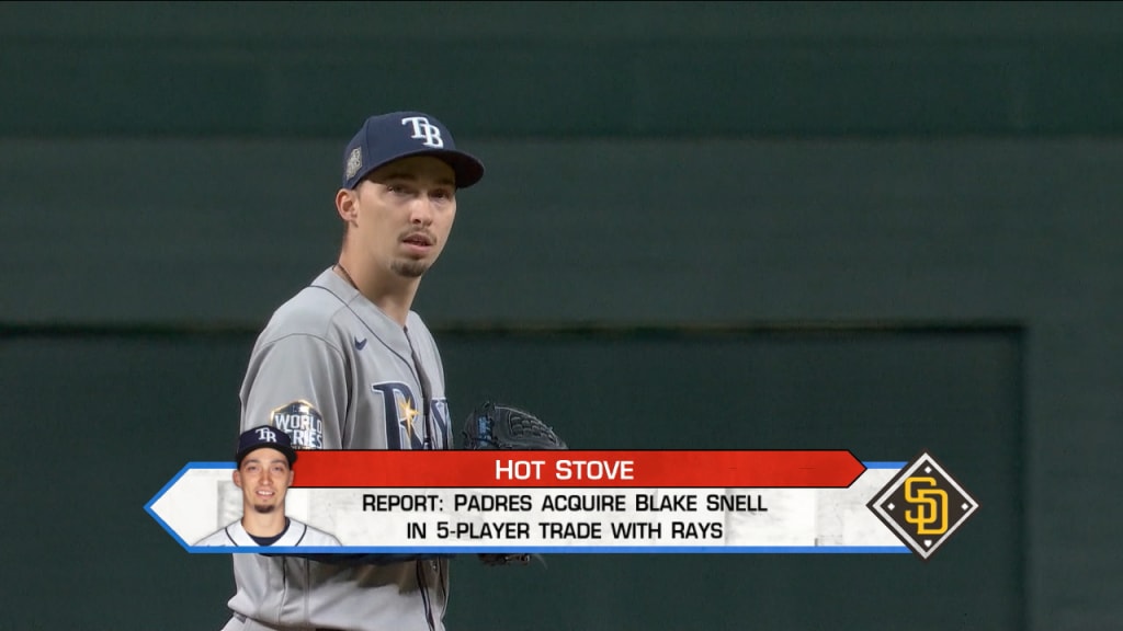 Left-hander Blake Snell's contract with the San Diego Padres