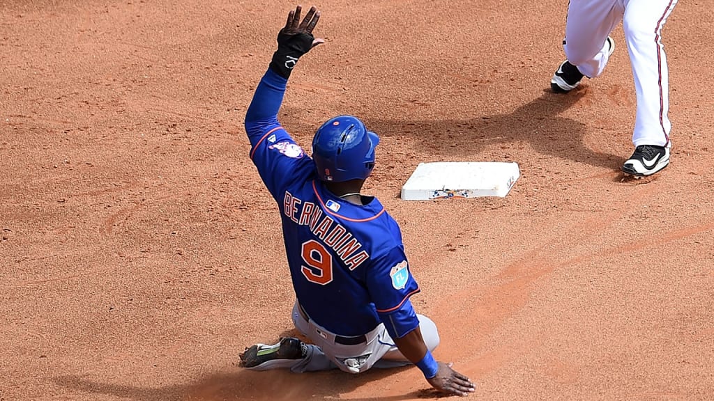 Roger Bernadina slides into second base during Tuesday's matchup vs. the Braves. (Getty)