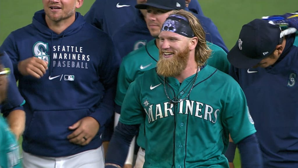 Seattle Mariners, from left, Dan Wilson, Ichiro Suzuki, Raul