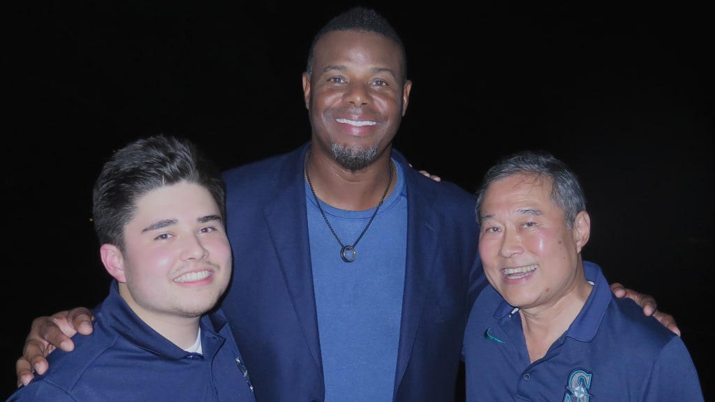 Mason Shigenaka and his father, Gary Shigenaka, went to Cooperstown in 2016 for Ken Griffey Jr’s Hall of Fame induction.