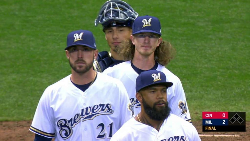 Hader nails down two-inning save