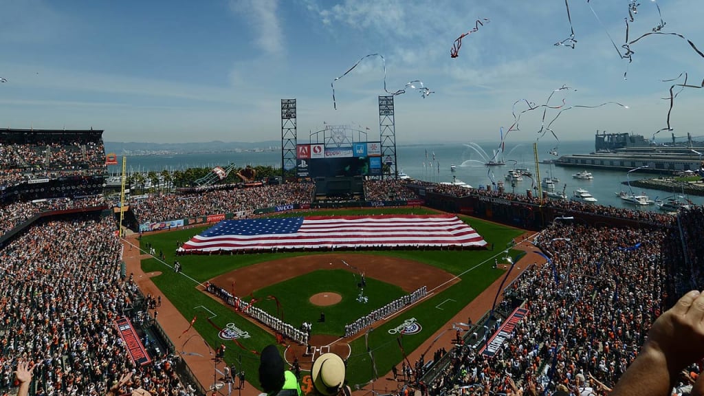 The Giants' home opener is April 10, when the D-backs visit AT&T Park.